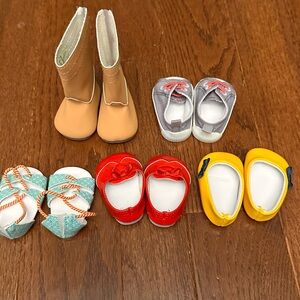 Lot of shoes for American Girl doll